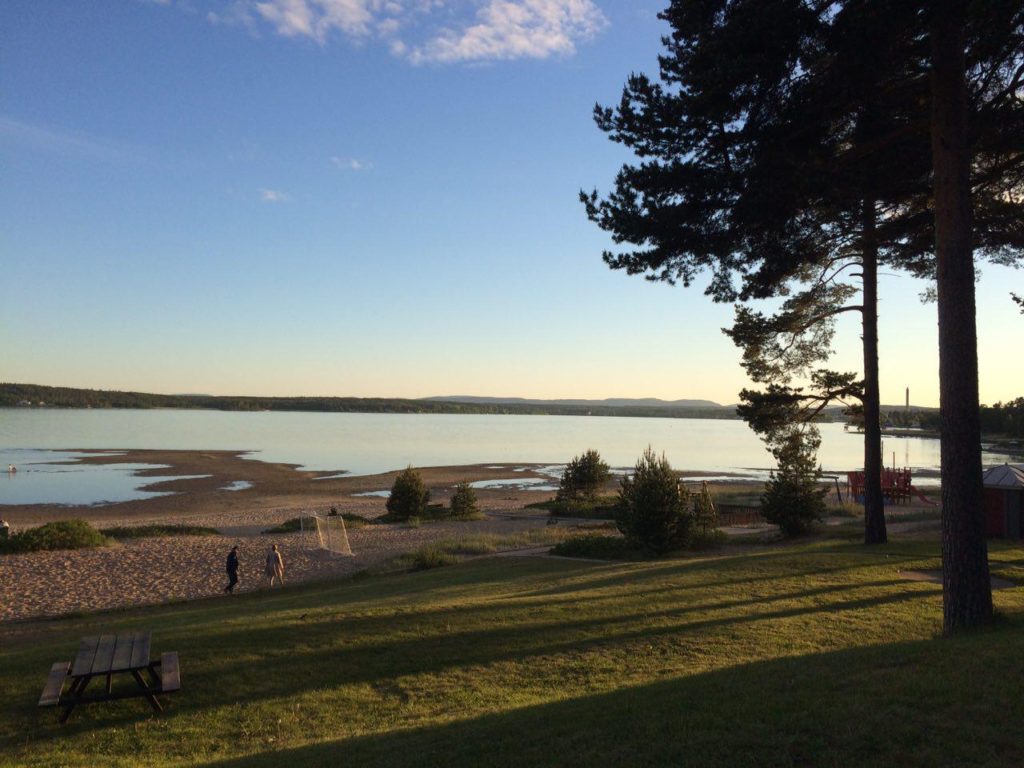 #Strand am Campingplatz in Hudiksvall