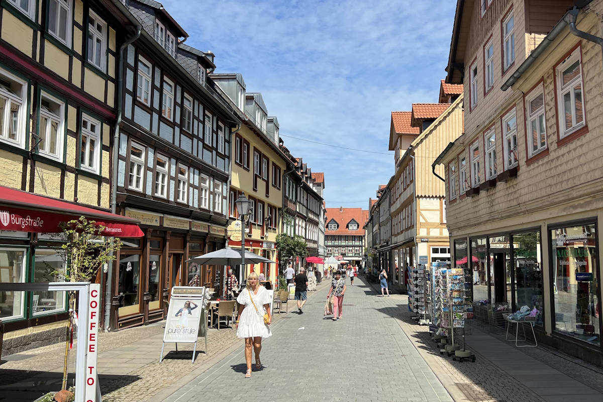 Einkaufstraße in Wernigerode